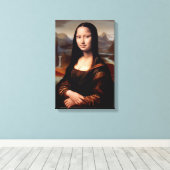Mona Lisa: Eine zeitgenössische Reimagie II Leinwanddruck (Insitu (Holzboden))