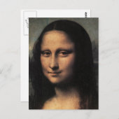 Mona Lisa (Einzelheiten) Postkarte (Vorne/Hinten)