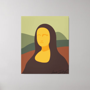 Mona Lisa Face Painting da Vinci Leinwand Art