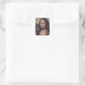 Mona Lisa Face Runder Aufkleber (Tasche)
