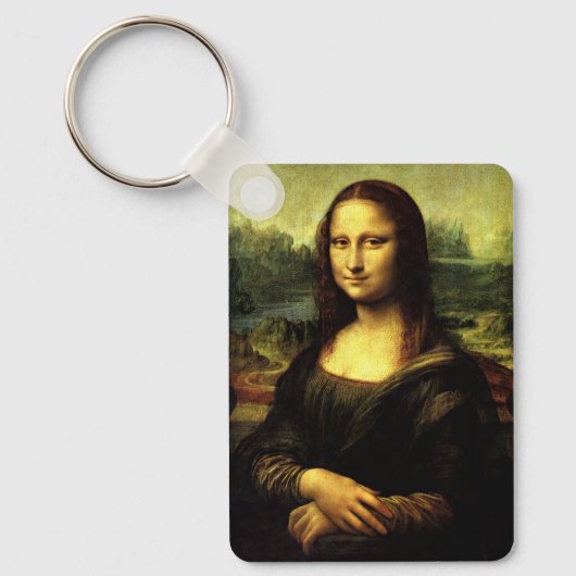 Mona Lisa, famous painting, Schlüsselanhänger (Vorderseite)