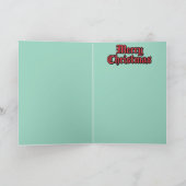 Mona Lisa Festverglaster Weihnachten Karte (Innenseite)