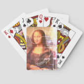 Mona Lisa Fibonacci Spiral Custom Text Spielkarten (Rückseite)