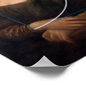 Mona Lisa Fibonacci Spiral Gold Ratio Poster (Ecke)