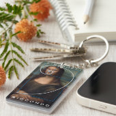 Mona Lisa Fibonacci Spiral Gold Ratio Schlüsselanhänger (Vorderseite rechts)