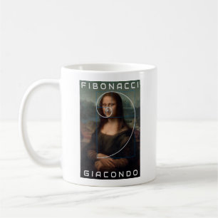 Mona Lisa Fibonacci Spiral Gold Verhältnis Custom  Kaffeetasse