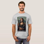 Mona Lisa Fibonacci Spiral Gold Verhältnis Custom T-Shirt (Vorne ganz)