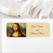 Mona Lisa Fine Art Rücksendeadressen-Aufklebers (Insitu)