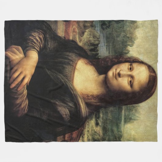 Mona Lisa Fleece Blanket (Vorderseite (Horizontal))