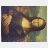 Mona Lisa Fleecedecke (Vorderseite (Horizontal))