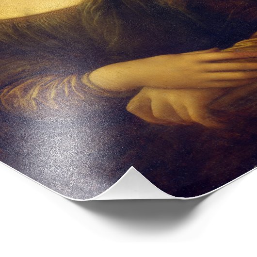 Mona Lisa Fotodruck (Ecke)