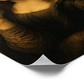 Mona Lisa Friedenszeichen Poster (Ecke)