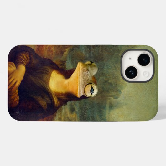 Mona Lisa Frog Case-Mate iPhone Hülle (Rückseite (Horizontal))