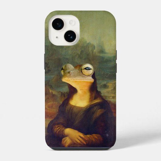Mona Lisa Frosch iPhone Hülle (Rückseite)