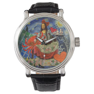 Mona Lisa Fun Zodiac Whimsical Armbanduhr
