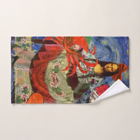 Mona Lisa Fun Zodiac Whimsical Badhandtuch Set (Handtuch)