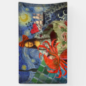 Mona Lisa Fun Zodiac Whimsical Banner (Vertikal)