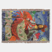 Mona Lisa Fun Zodiac Whimsical Decke (Vorderseite)