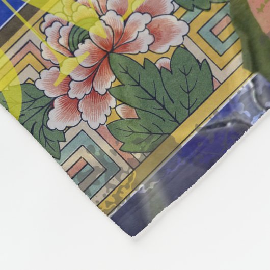 Mona Lisa Fun Zodiac Whimsical Fleecedecke (Ecke)