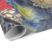 Mona Lisa Fun Zodiac Whimsical Geschenkpapier (Rolleneckpunkt)