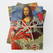 Mona Lisa Fun Zodiac Whimsical Geschenkpapier Set (Beispiel)