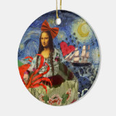 Mona Lisa Fun Zodiac Whimsical Keramik Ornament (Links)