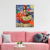 Mona Lisa Fun Zodiac Whimsical Leinwanddruck (Insitu (Wohnzimmer))