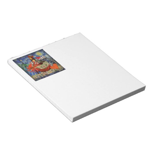 Mona Lisa Fun Zodiac Whimsical Notizblock (angewinkelt)