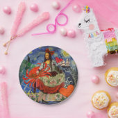 Mona Lisa Fun Zodiac Whimsical Pappteller (Party)