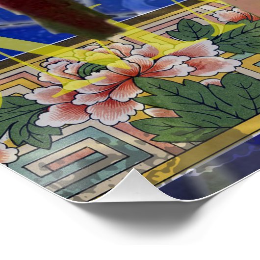 Mona Lisa Fun Zodiac Whimsical Poster (Ecke)