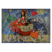 Mona Lisa Fun Zodiac Whimsical Schneidebrett (Vorderseite)