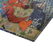 Mona Lisa Fun Zodiac Whimsical Schneidebrett (Ecke)