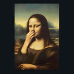 Mona Lisa Funny Badezimmer Poster<br><div class="desc">Fügen Sie Ihrem Bad Spaß mit diesem lustigen Mona Lisa Poster hinzu,  das ihr widerlich ihre Nase hält. Die perfekte Dekoration für alle Toiletten!</div>