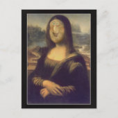 Mona Lisa Funny Face Postkarte (Vorderseite)