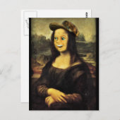 Mona Lisa Funny Face Postkarte (Vorne/Hinten)
