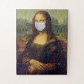 MONA LISA FUNNY MASK EASY JIGSAW PUZZLE (Vertikal)