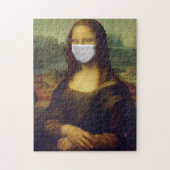MONA LISA FUNNY MASK JIGSAW PUZZLE (Vertikal)