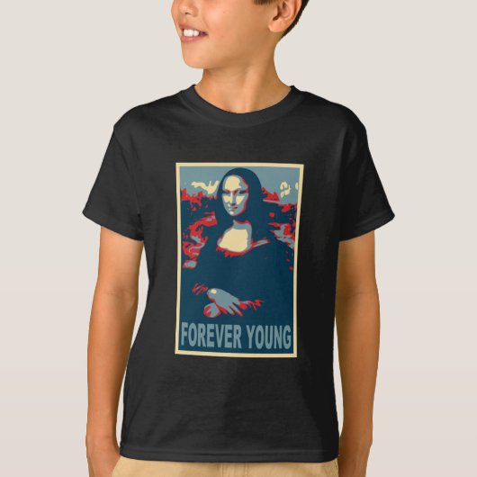 Mona Lisa für immer Junge T-Shirt (Vorderseite)