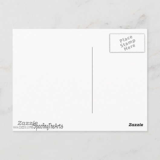 Mona Lisa Gassed Pfistlers Mutter Postkarte (Rückseite)