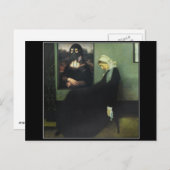 Mona Lisa Gassed Pfistlers Mutter Postkarte (Vorne/Hinten)