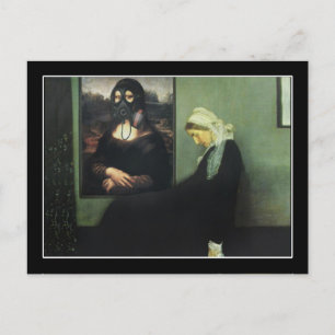 Mona Lisa Gassed Pfistlers Mutter Postkarte
