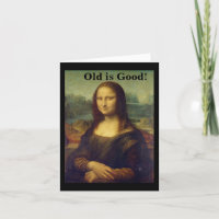 Mona Lisa Geburtstagkarte