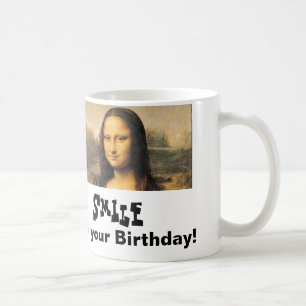 Mona Lisa Geburtstags-klassische weiße Tasse