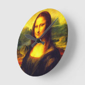 Mona Lisa Geschenk Runde Wanduhr (Winkel)