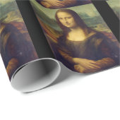 Mona Lisa Geschenkpapier (Rolleneckpunkt)