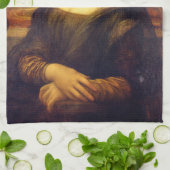 Mona Lisa Geschirrtuch (Gefaltet)