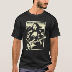 Mona Lisa Gitarrenmusiklehrerin Novelty Funny Elec T-Shirt