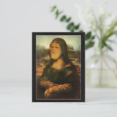 Mona Lisa Gorilla Affe Postkarte (Stehend Vorderseite)