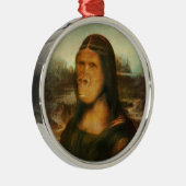Mona Lisa Gorilla Ape   Ornament Aus Metall (Rechts)