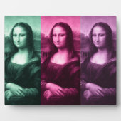 Mona Lisa Green Pink Lila Fotoplatte (Vorderseite)
